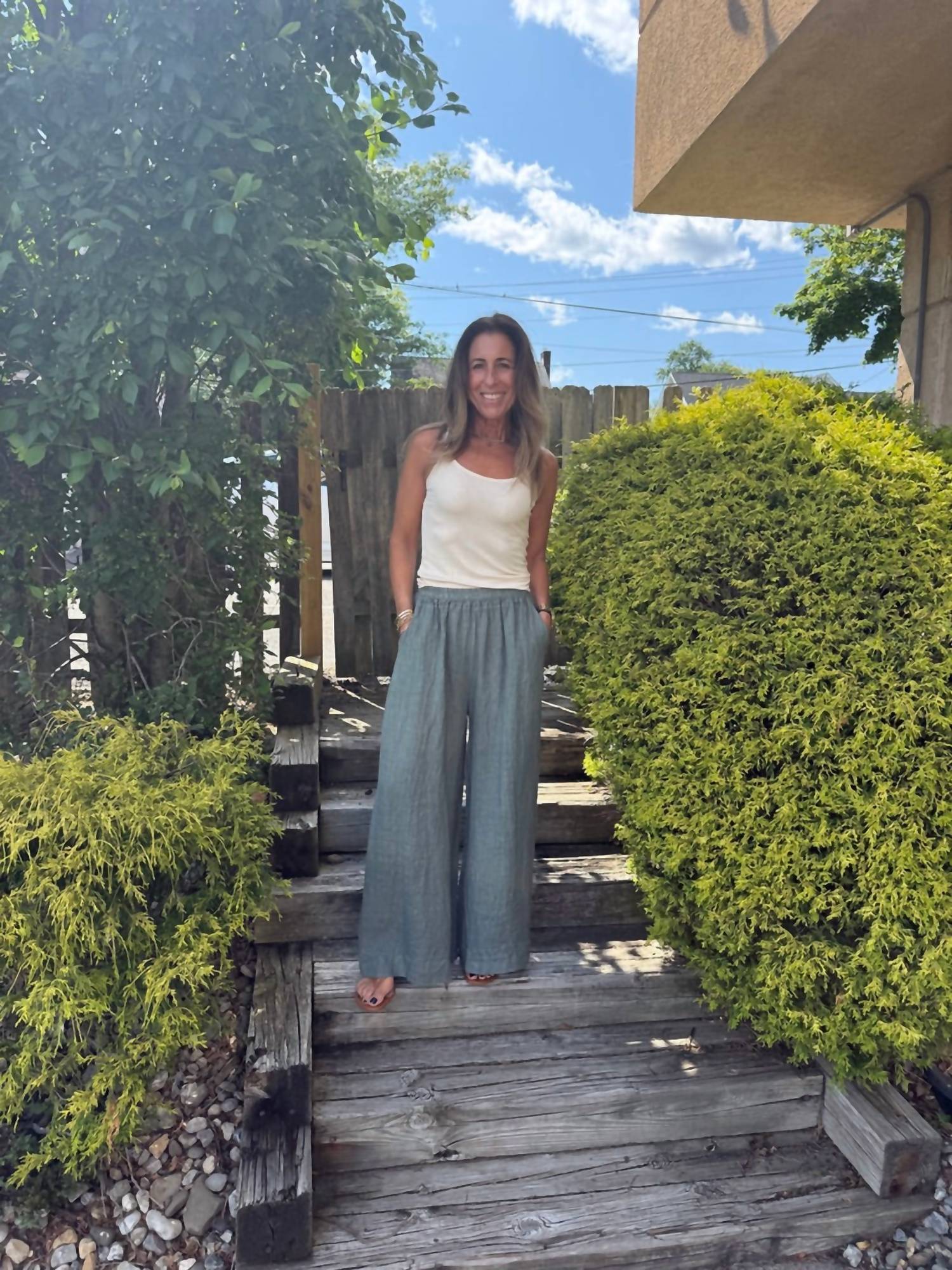 Brand Bazar - Loren Linen Palazzo Pants