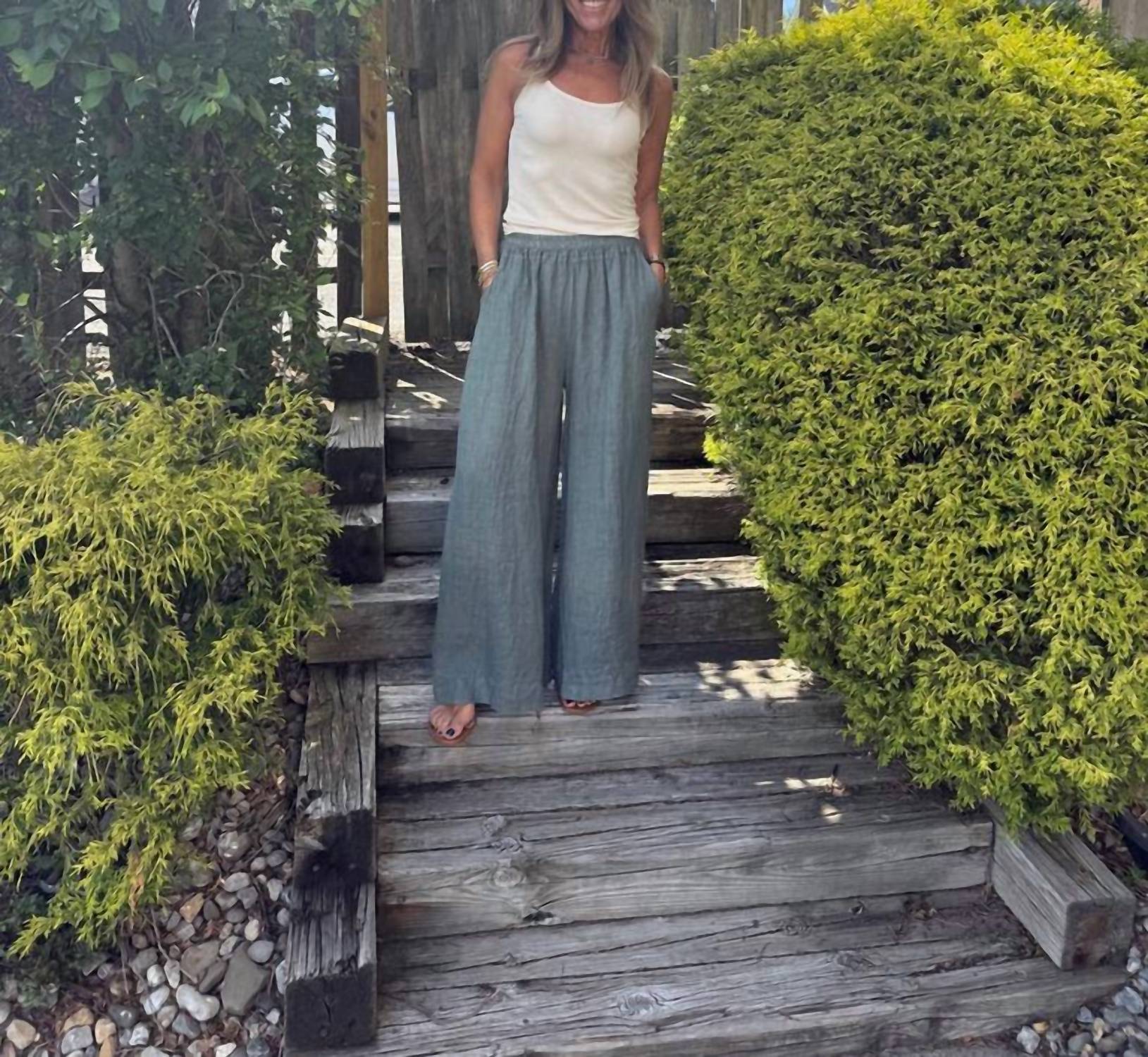 Brand Bazar - Loren Linen Palazzo Pants