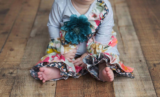 Haute Baby - Baby Girls Gracie's Garden 2 Pc. Criss Cross Set