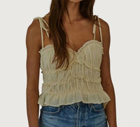 By Together - Walker Woven Cotton Ruffle Top