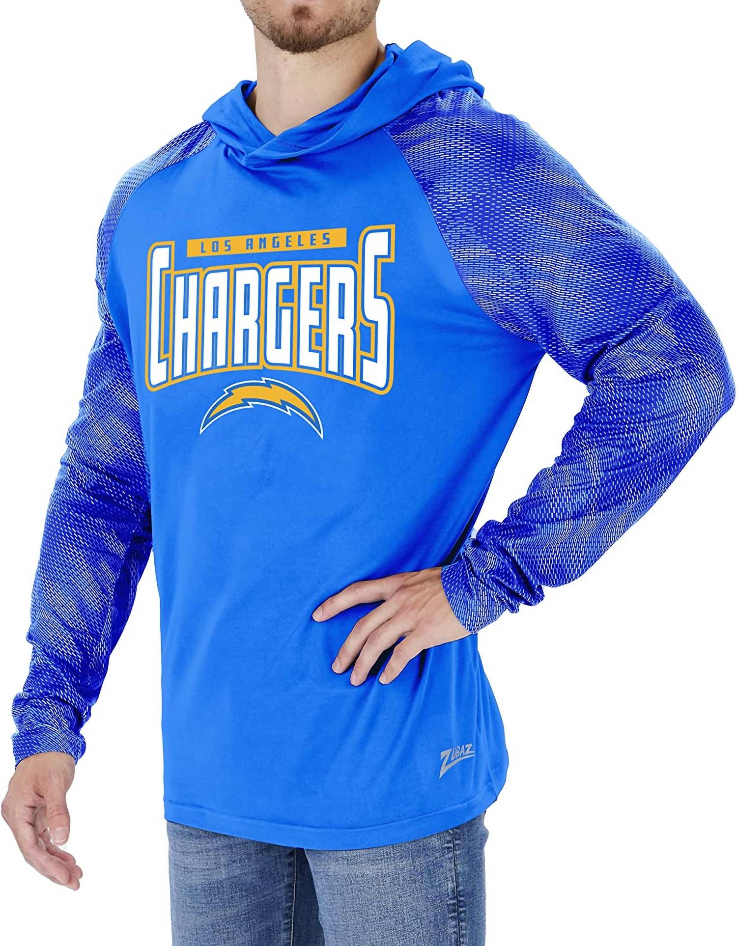 Zubaz - LOS ANGELES CHARGERS NFL TEAM COLOR HOODIE