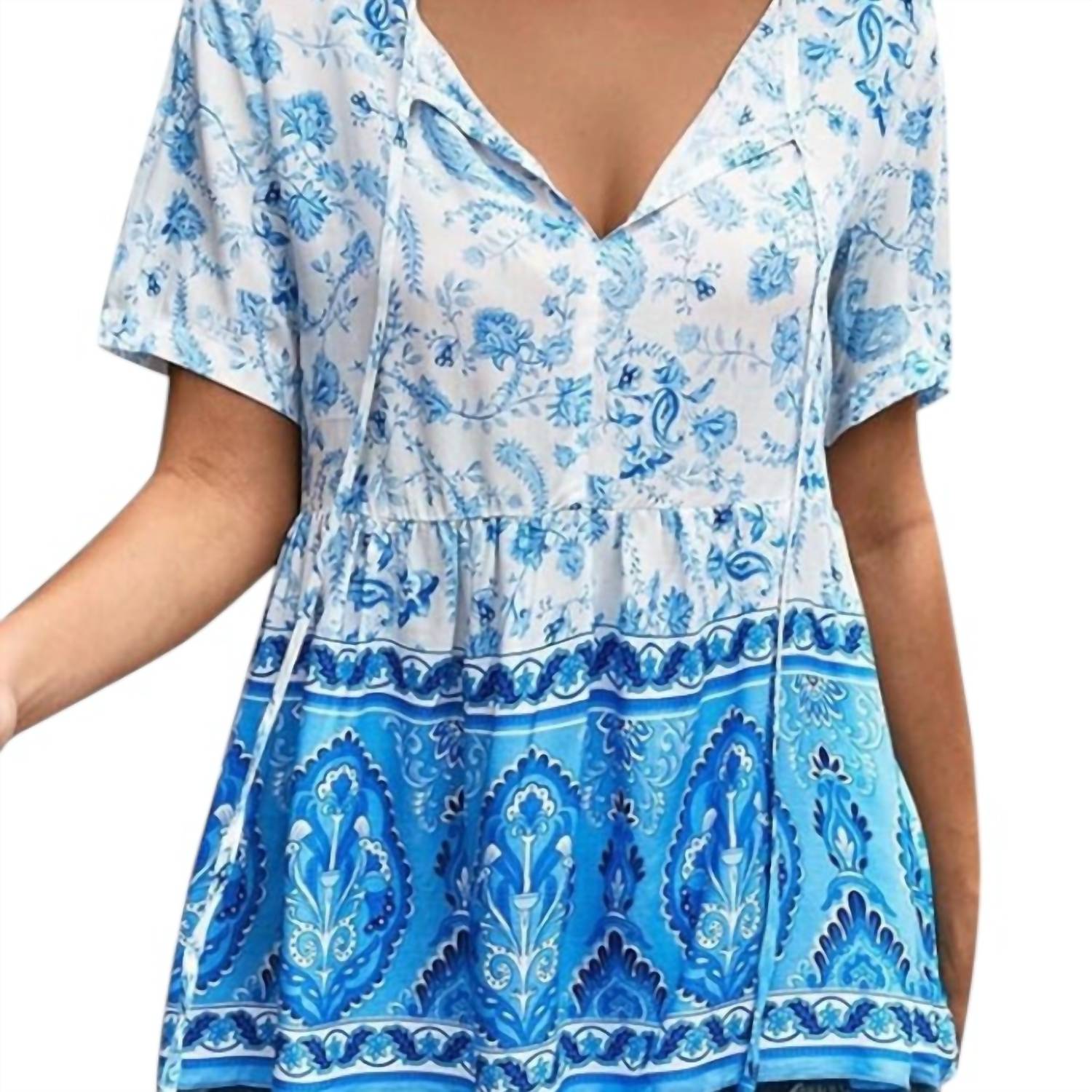 Tracies - Bo Ho Floral Top