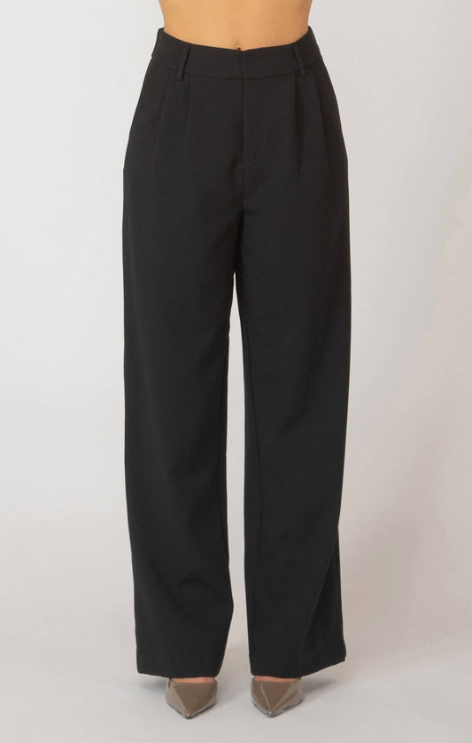 Dex - Pleated Wide Leg Trouser Pants