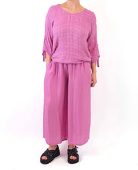 Grizas - Silk Wide Leg Pants