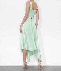 Alice + Olivia - Jenara Asymmetrical Pleated Midi Skirt