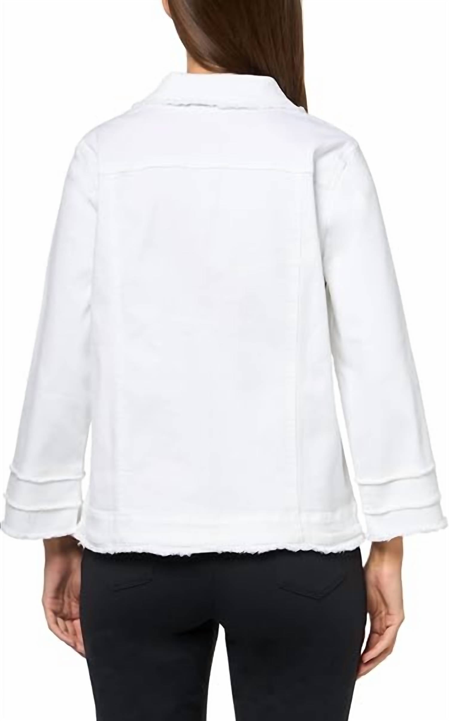 Multiples - Triple Fringe Jean Jacket