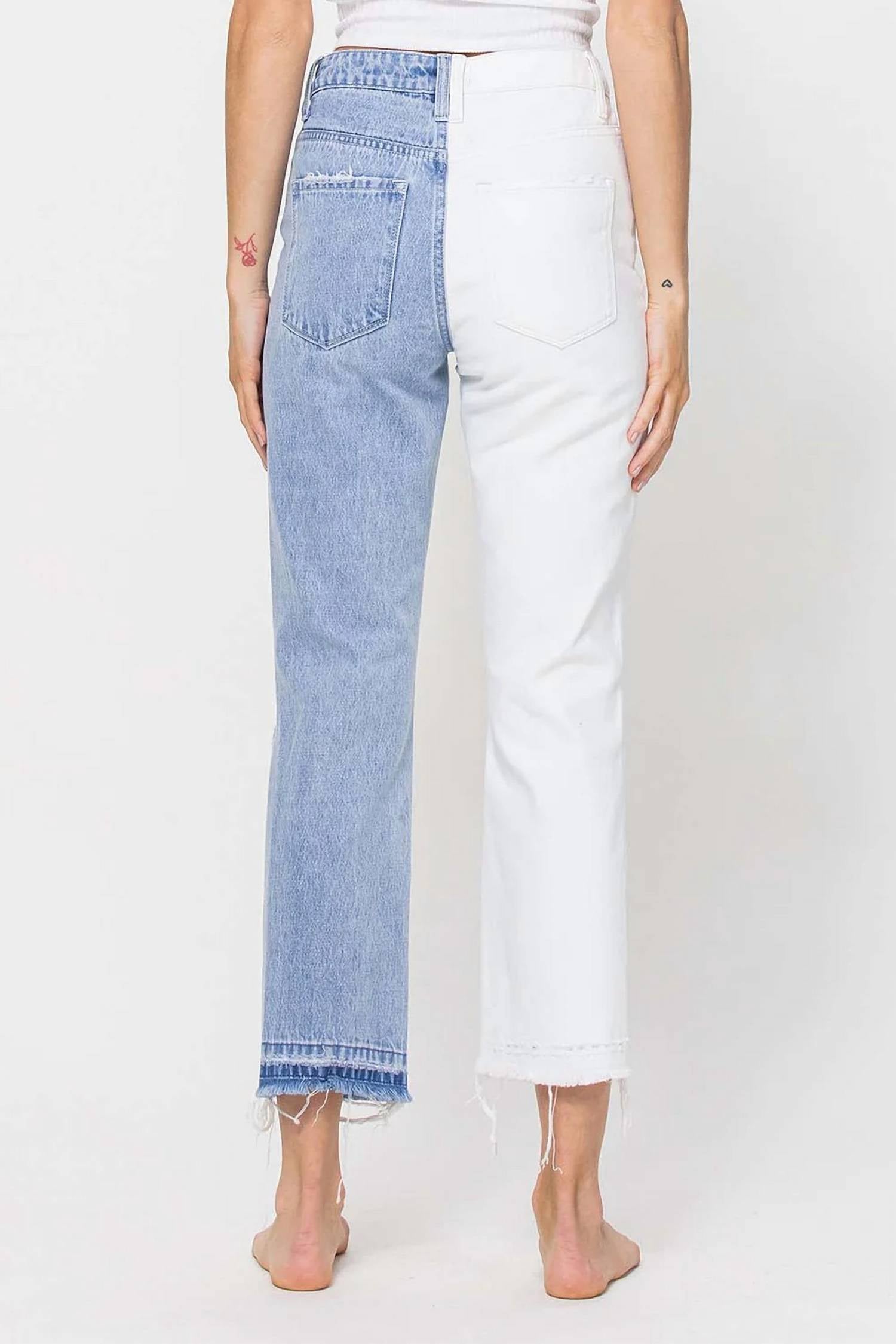 Vervet By Flying Monkey - Tinley Two Tone Jeans