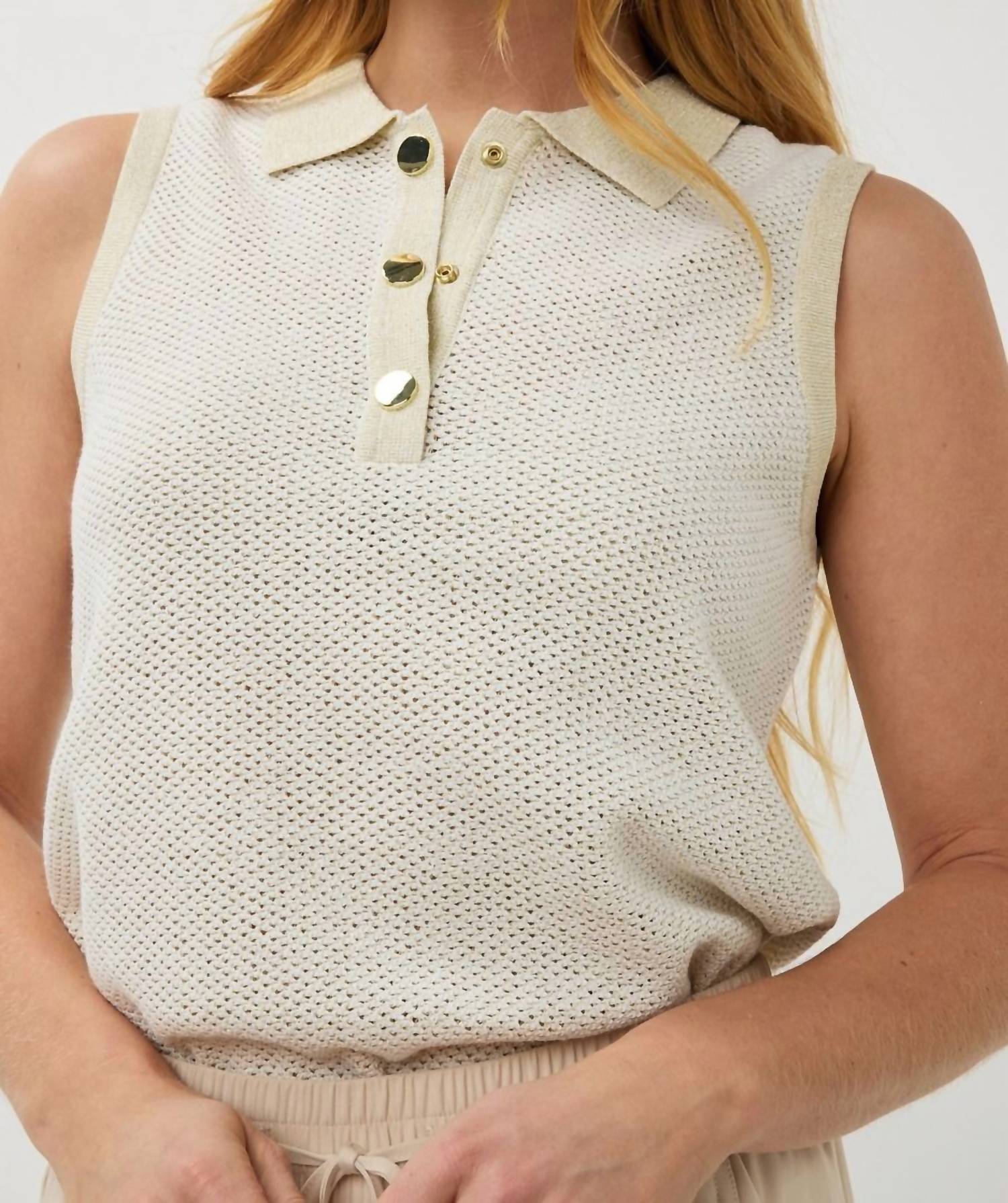 Esqualo - Shimmer Sweater Polo