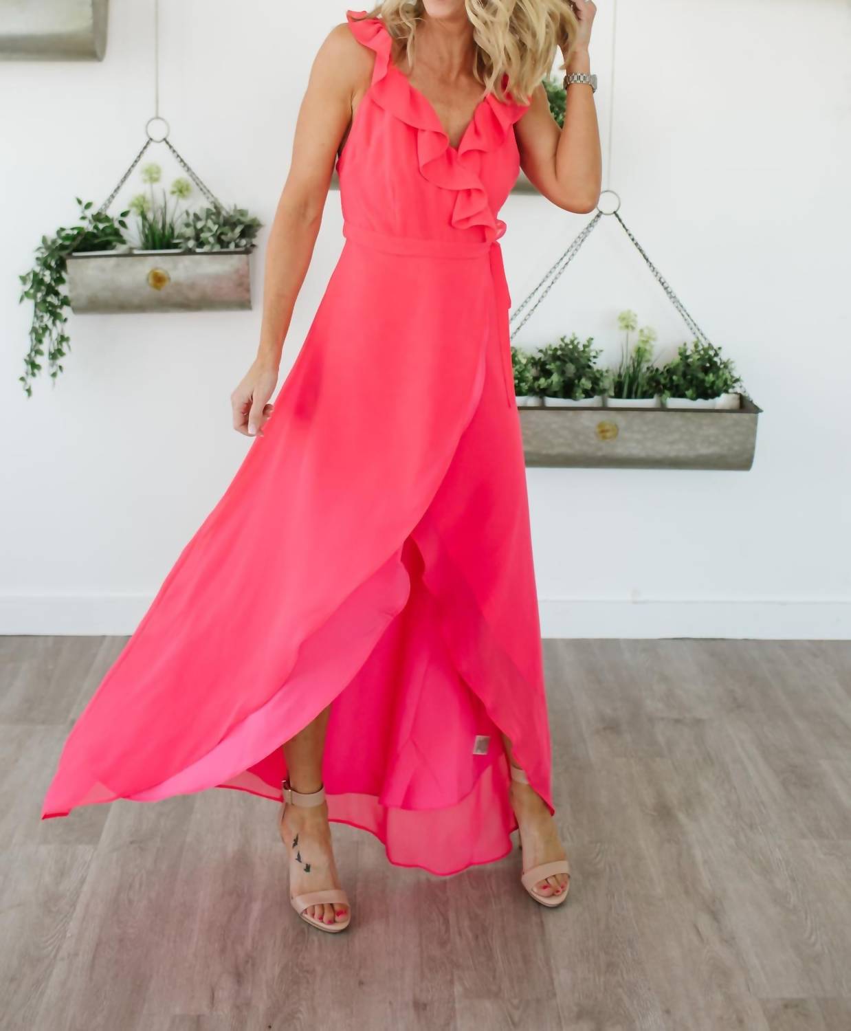 Formation Cross Back Maxi Dress