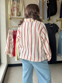 Sunday Edition - Women's Stripe Gauze Top