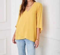Karen Kane - Bracelet Sleeve Asymmetric Top