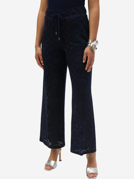 Joseph Ribkoff - Jacquard Mesh Wide-leg Pants