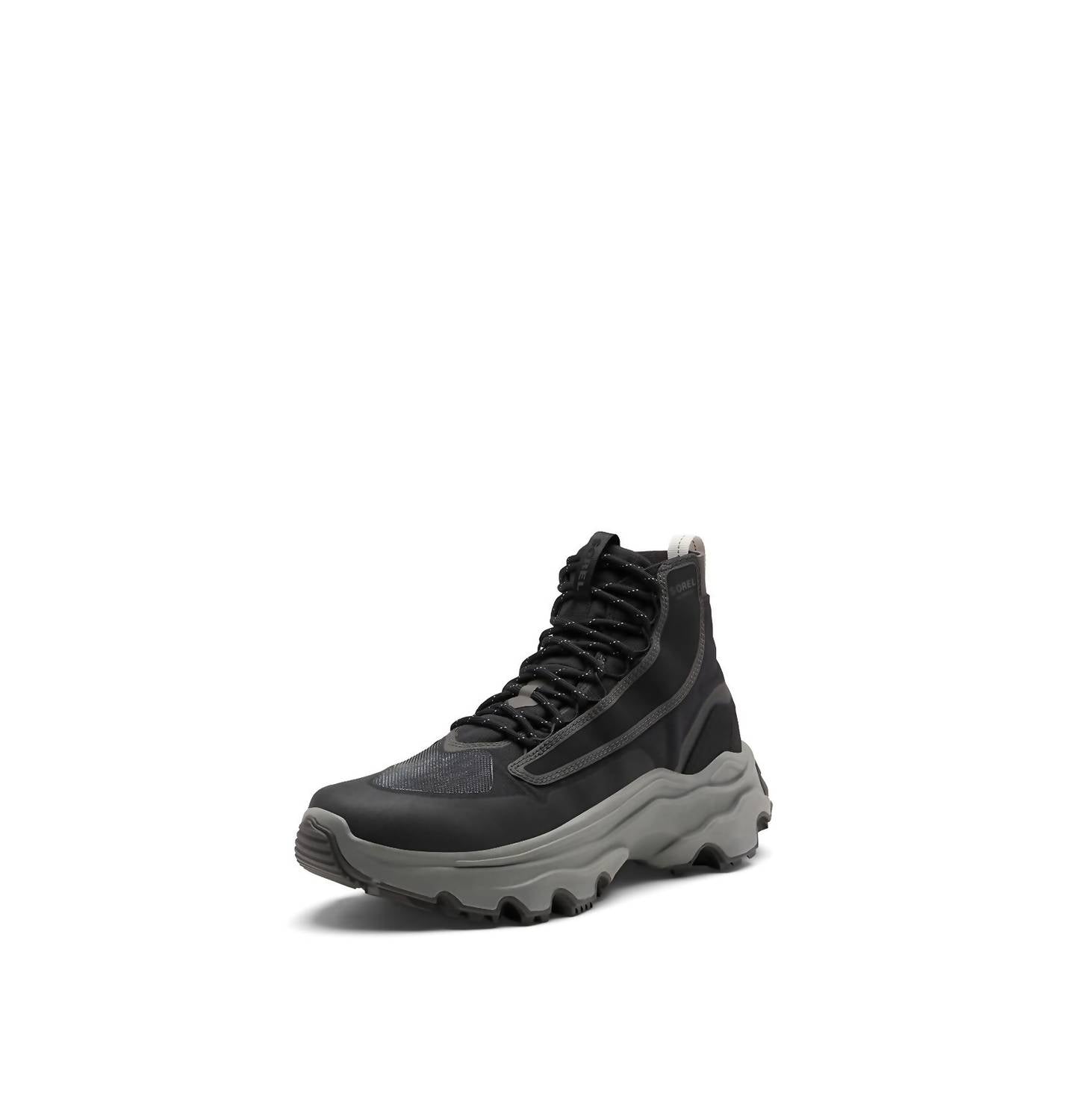 SOREL Men's Kinetic Breakthru Venture Mid Waterproof Shoe in black - men's sneaker
