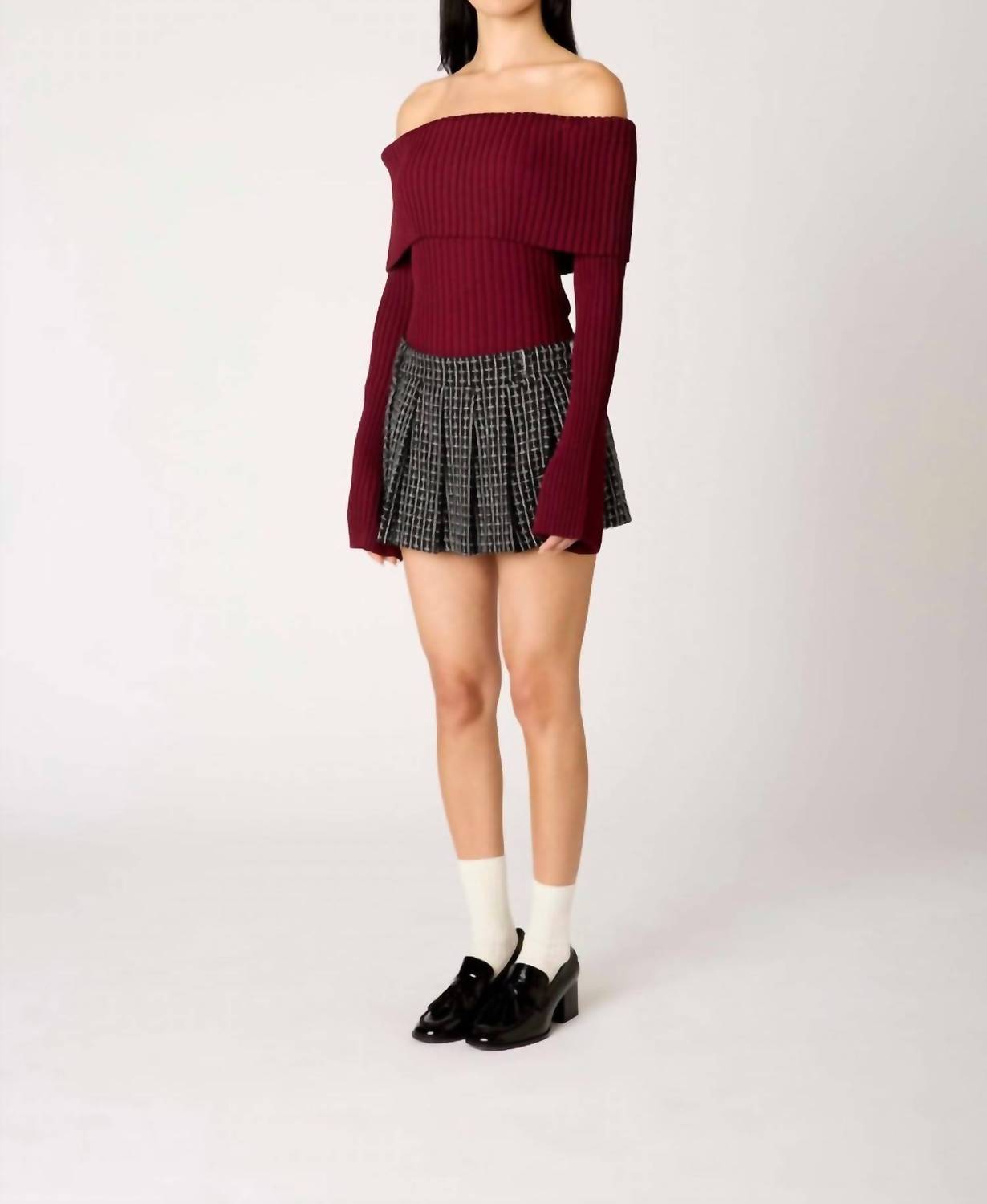 Nia - Saffron Ribbed Sweater
