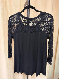 Emerald Collection - Women's Lace Mesh Sleeve Top