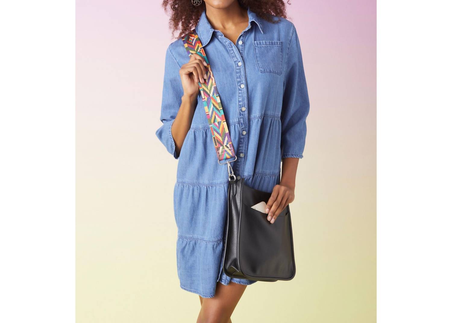 Coco + Carmen - Marissa Tiered Chambray Dress