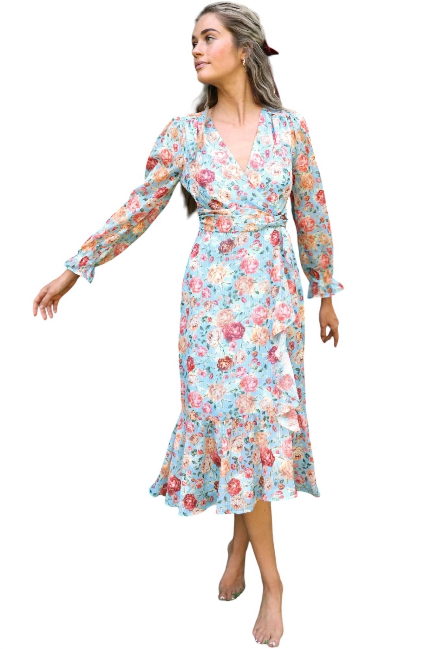 Adelyn Rae - Penelope Faux Wrap Dress