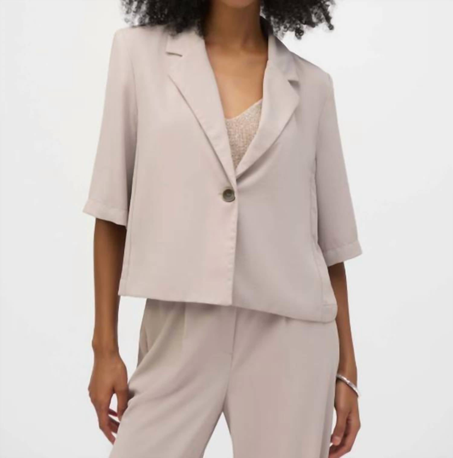Joseph Ribkoff - Cropped Collared Shirt