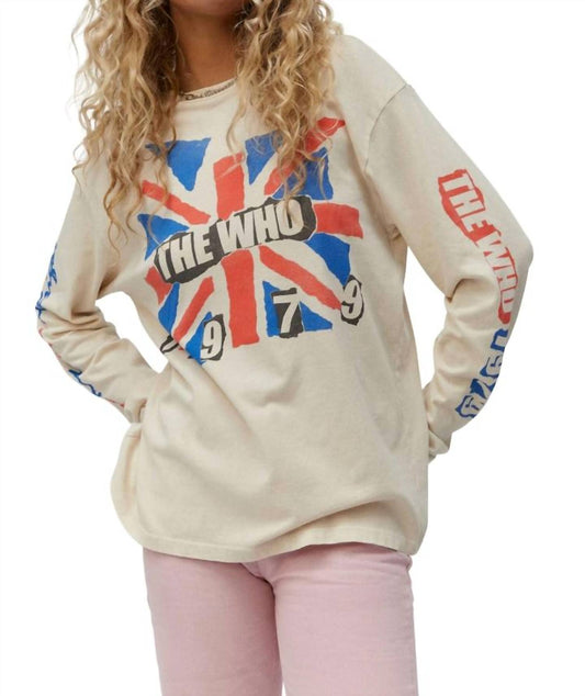 THE WHO 1979 OVERSIZED CREW TEE