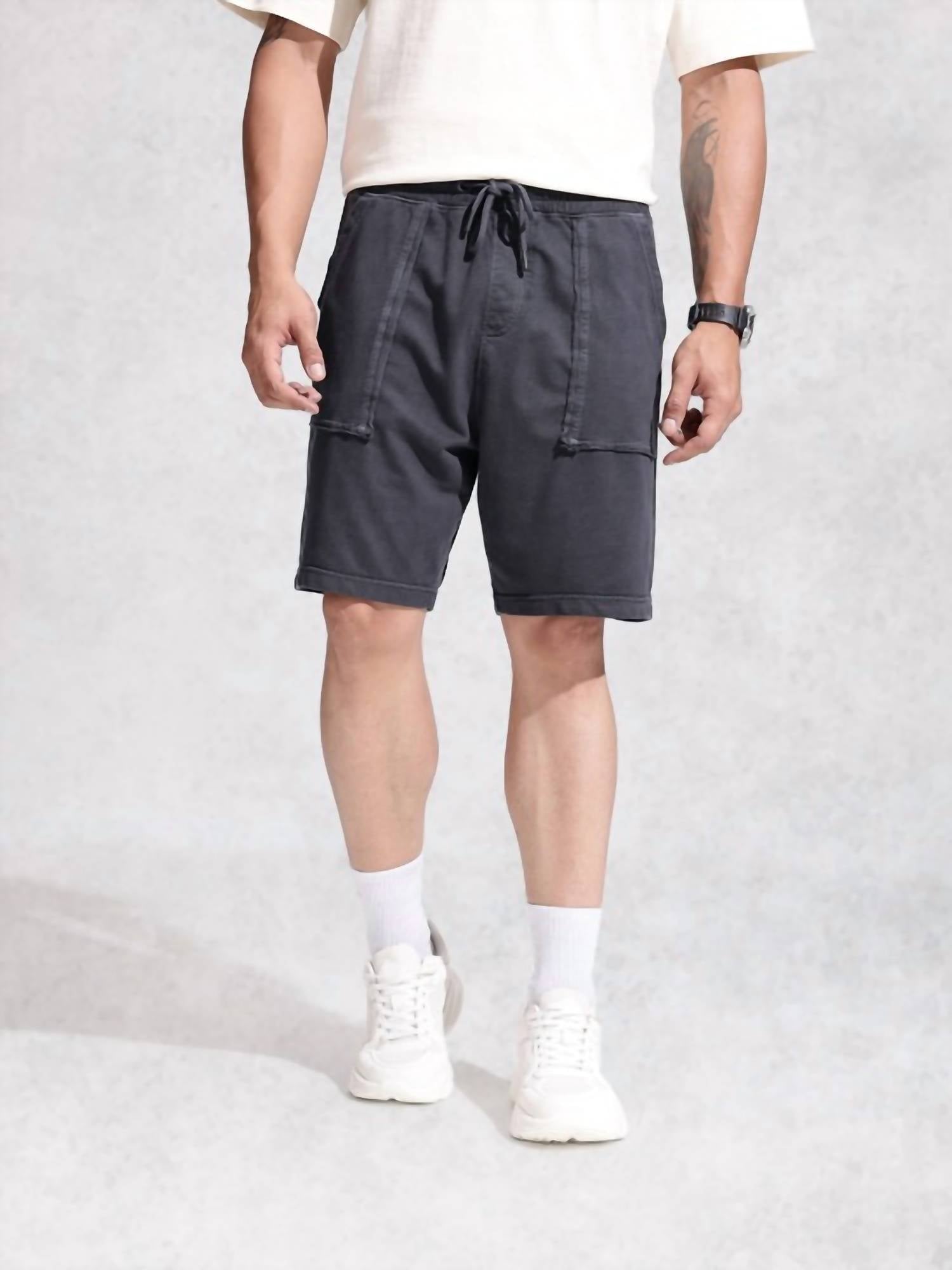 Save Khaki United - Organic Heather Fleece Utility Shorts