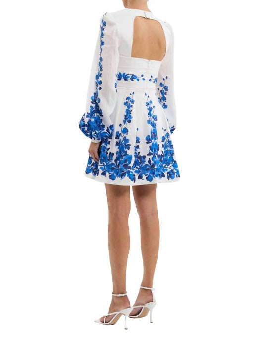 Rebecca Vallance - Orchid Vines Print Mini Dress