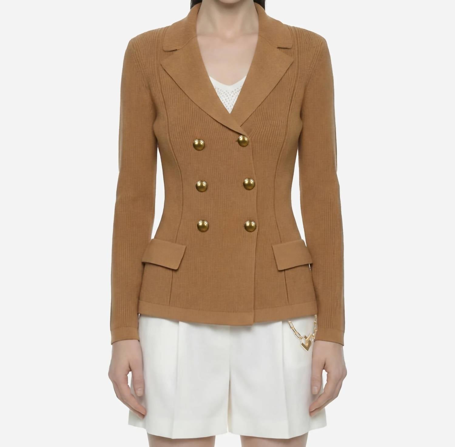 Elisabetta Franchi - Double Breasted Knit Jacket