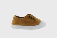 Victoria Shoes - English Washed Canvas Toecap Shoe & No Laces