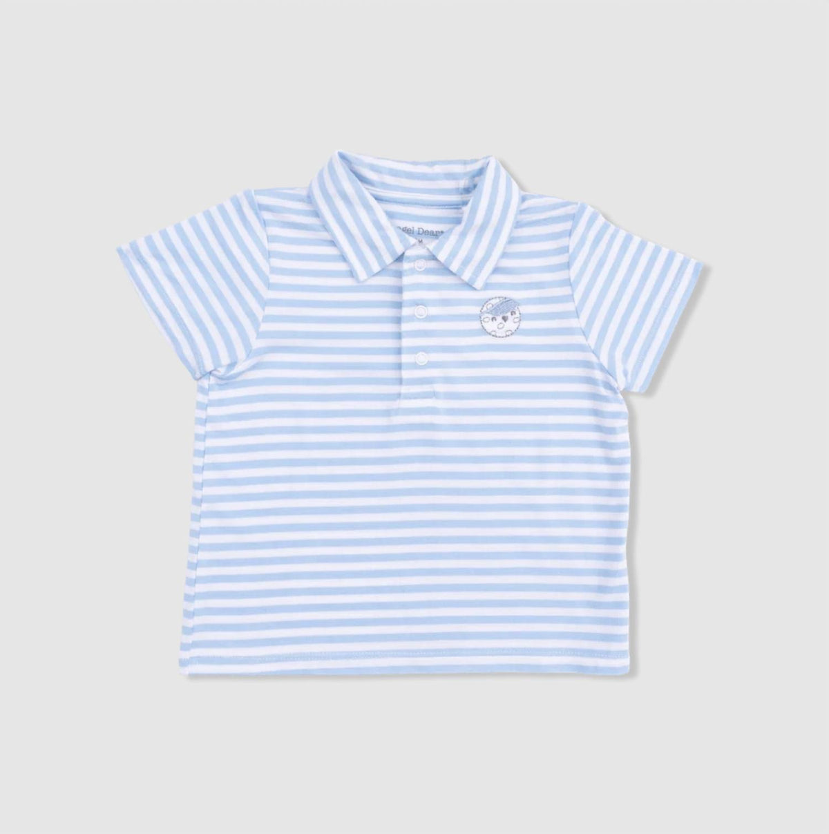 Angel Dear - Boy's Striped Golf Polo With Shorts Set