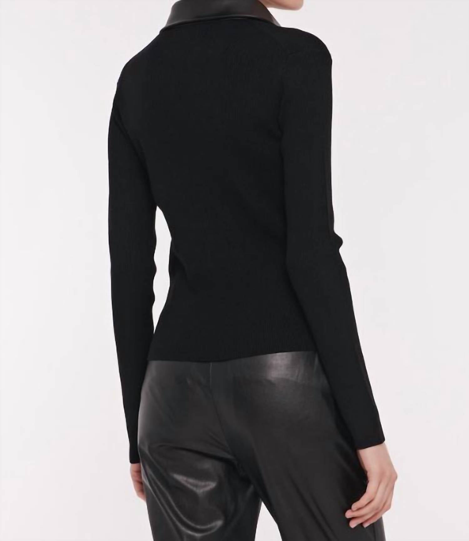 Toccin - Jordan Vegan Leather Rib Top