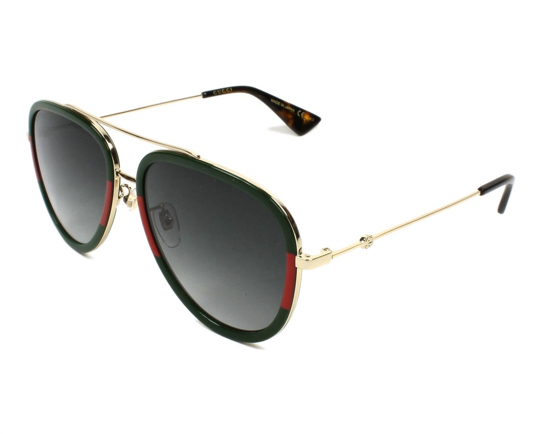 Gucci - Women's Aviator Non Polarized Sunglasses 0062s - 003