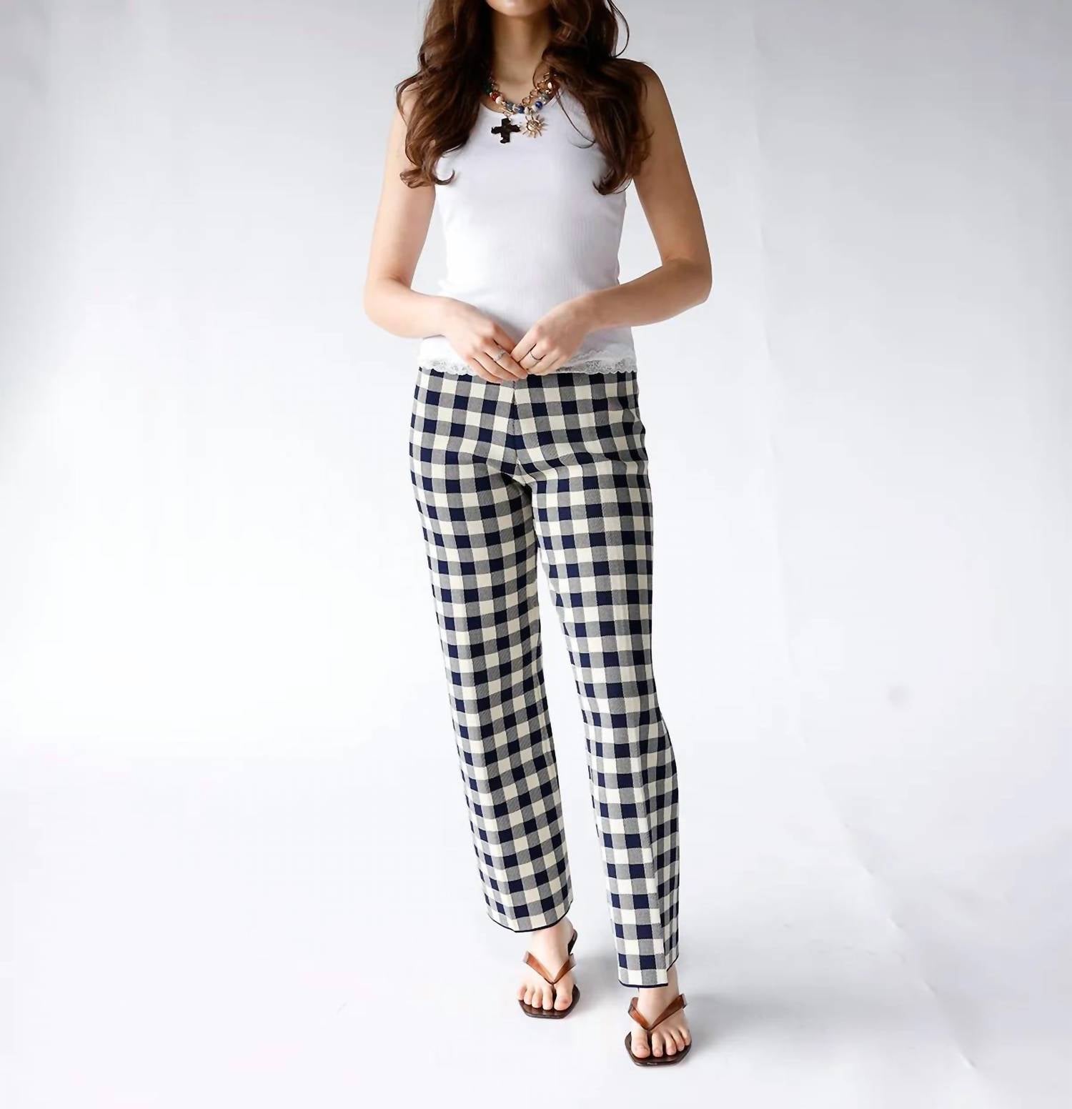 Lucy Paris - GINGHAM GETAWAY PANTS