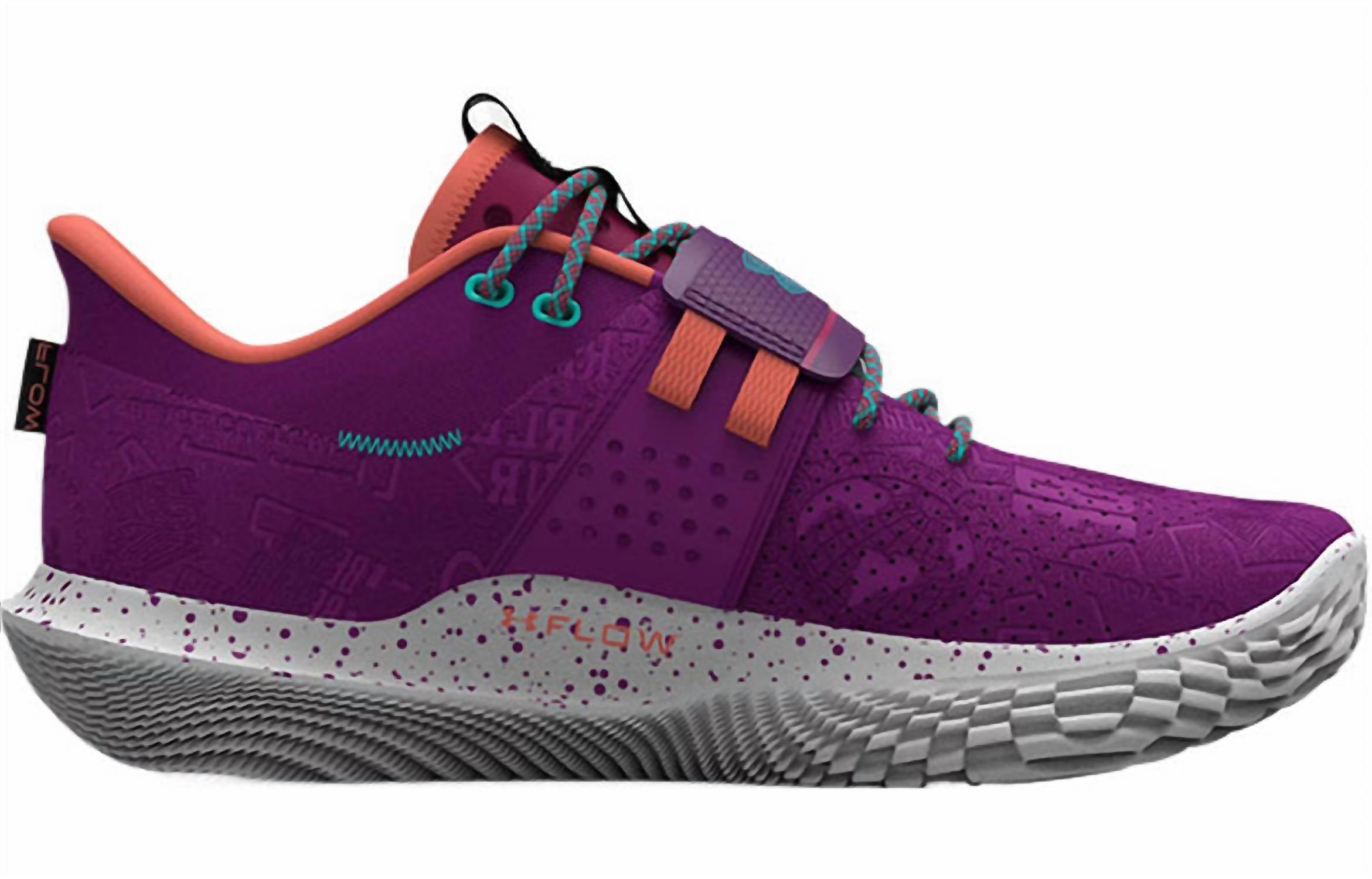 UNDER ARMOUR Unisex - Flow Furtr X Basketball Shoes in purple - sneaker - detail view