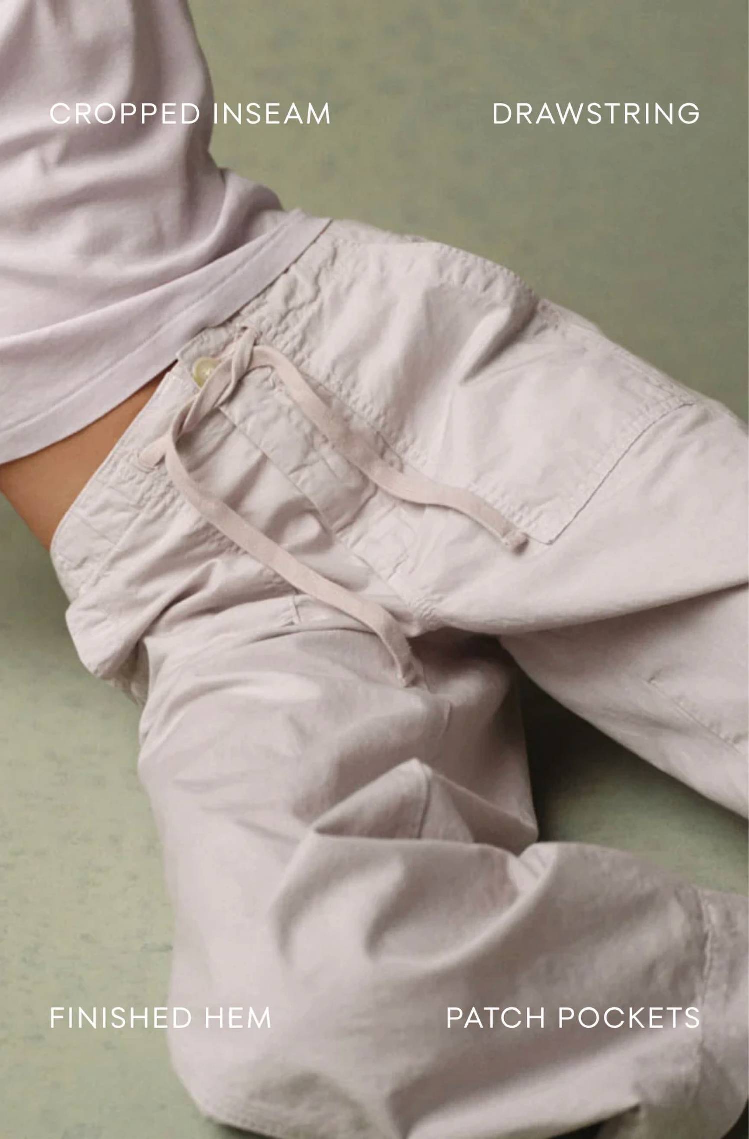 Amo Denim - Easy Drawstring Slouch Crop Pants
