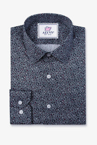 Alynn - Men's Reid Floral Untuckable Classic Fit Dress Shirt