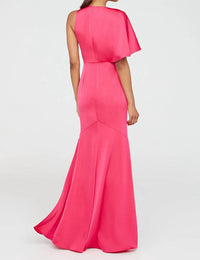 Theia - Darcie Flutter Sleeve Gown