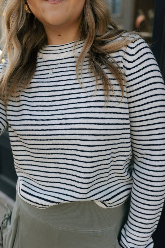 Miou Muse - Stripe Knit Top