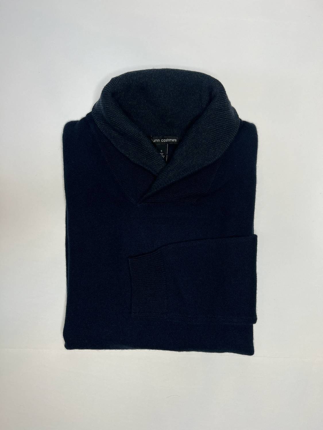 Autumn Cashmere - Women's Shawl Collar With Contrast Neck Top