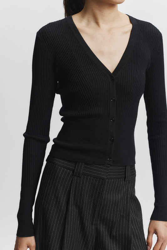 Saint Art - Braylon Rib Cardigan Sweater