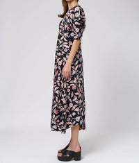 APIECE APART Bettina Maxi Dress in garden floral - women's dress - detail view