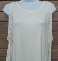 Gorilla Cat - Women's Cold Shoulder 3/4 Sleeve Top