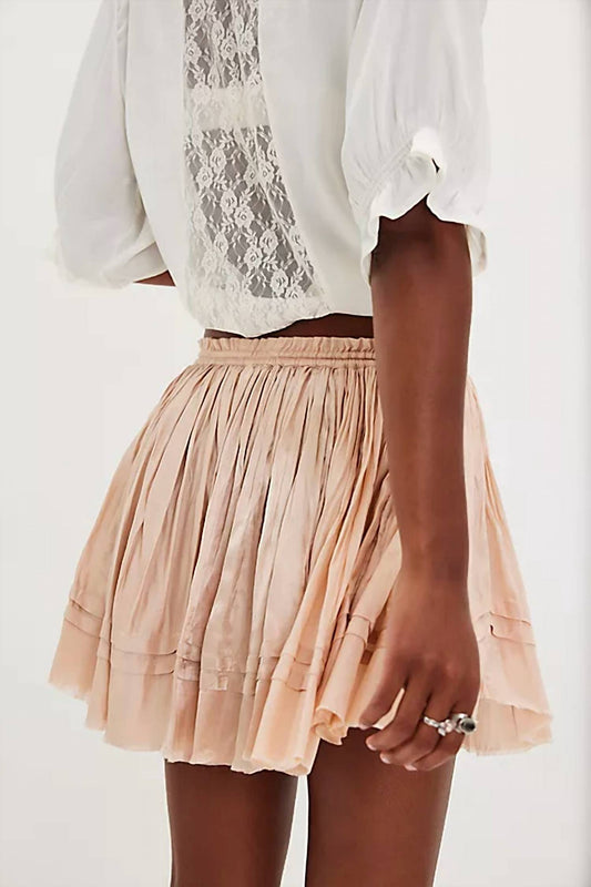 Free People - Third Charm Shine Mini Skirt