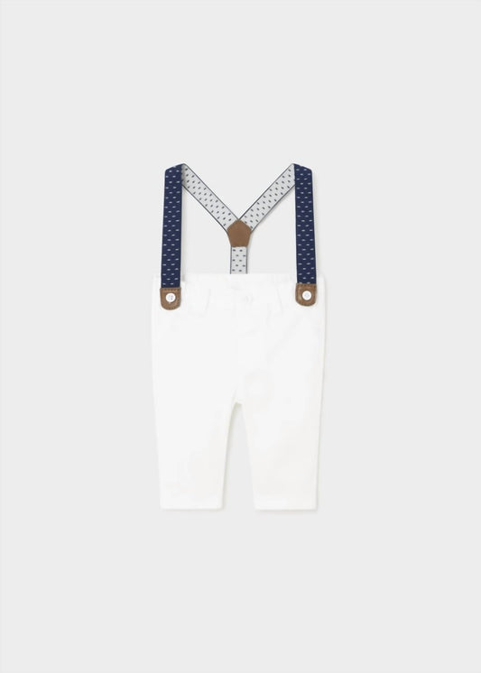 Mayoral - Boys' Better Cotton Pants with Suspenders