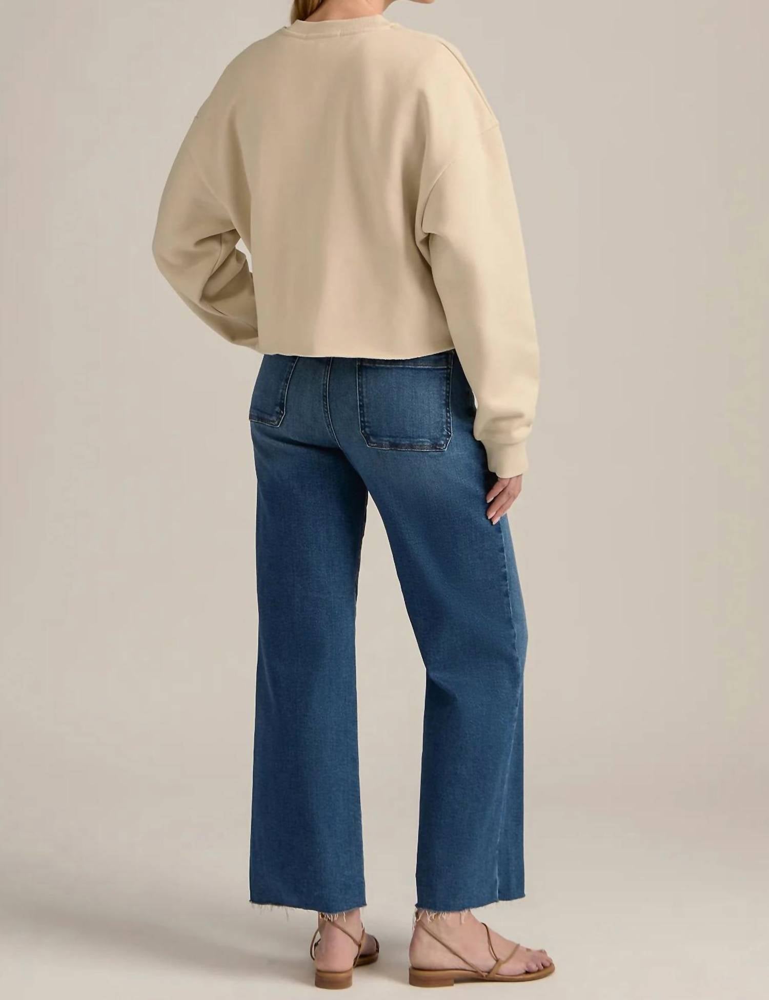 Favorite Daughter - Cropped Collegiate Sweatshirt