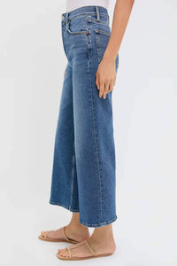 Re/Done - High Rise Wide Leg Crop Jeans