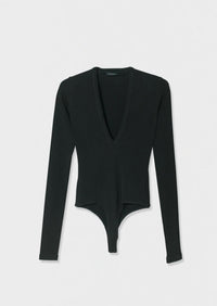 Goldsign - Rib Deep V Front Bodysuit