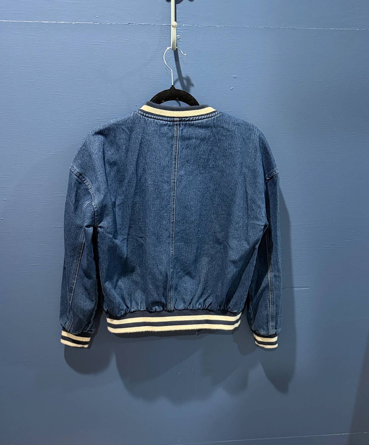 Blu Pepper - Women's Denim Bomber Jacket