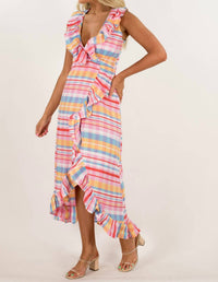 Never A Wallflower - Long Wrap Dress