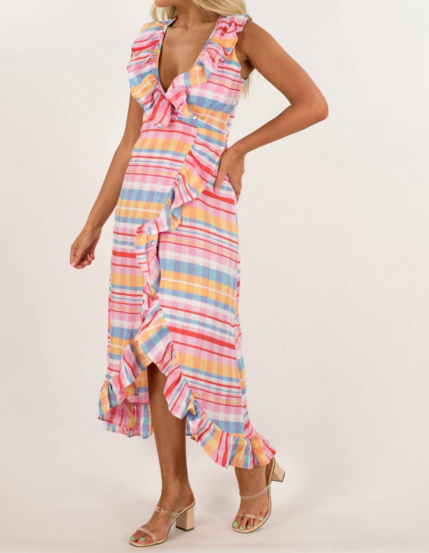 Never A Wallflower - Long Wrap Dress