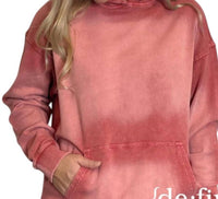 Easel - Boho Bleach Washed Hoodie