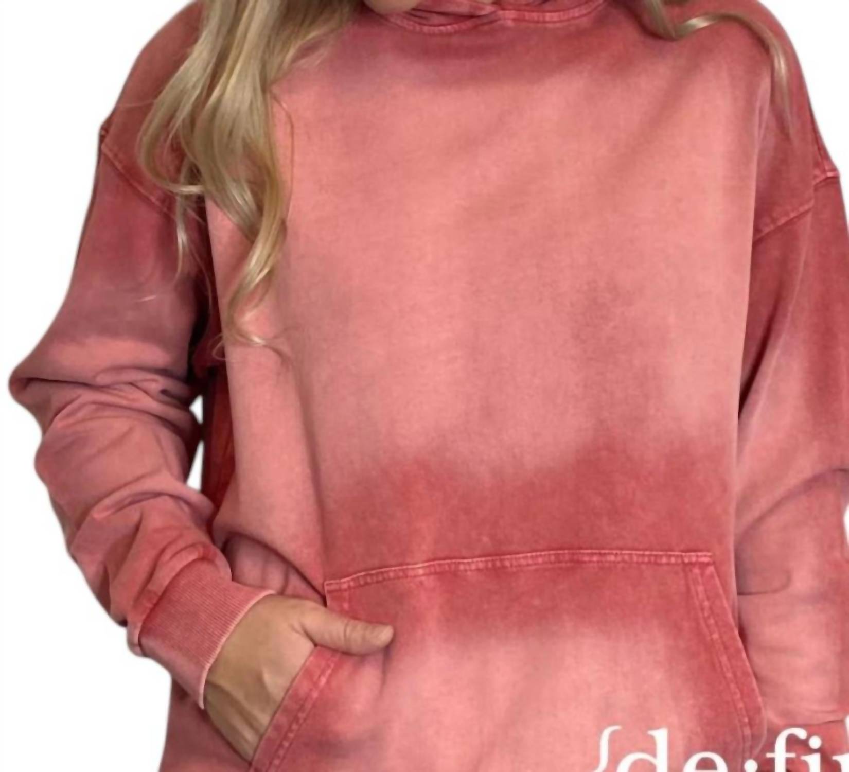 Easel - Boho Bleach Washed Hoodie